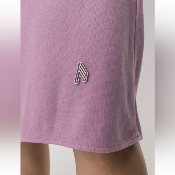 The Attico Asymmetric Draped Cotton-Jersey Mini Dress - Picture 4 of 13